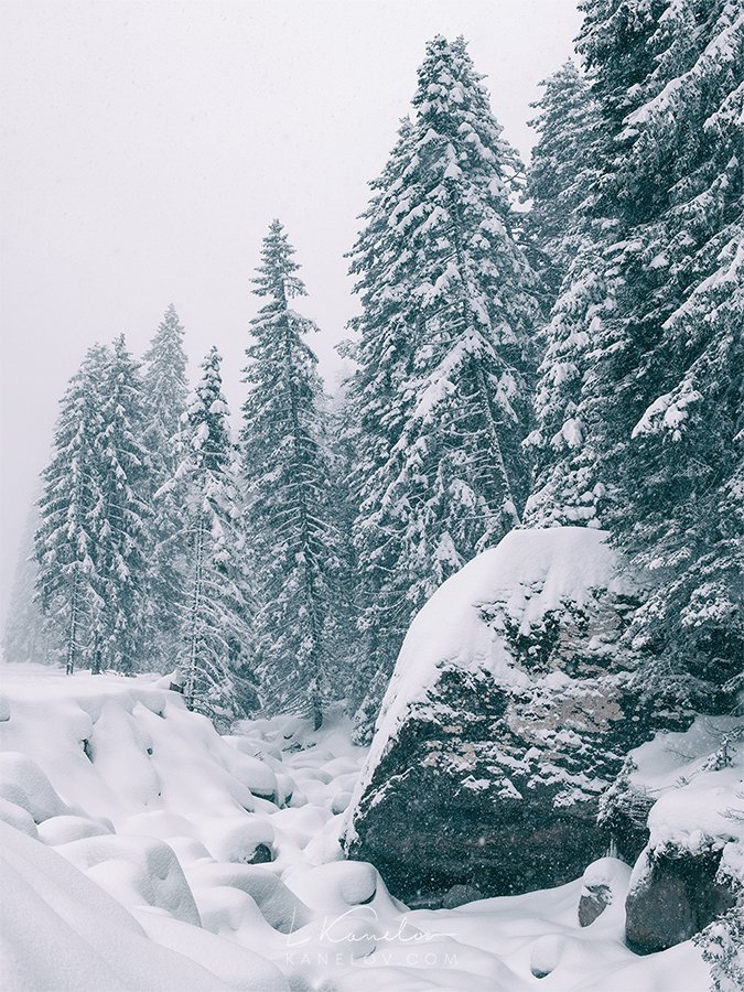 Snow landscape print, Nature print by Luke Kanelov Luke Kanelov