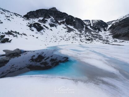 Ice lake landscape photography