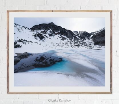 Ice lake landscape photography
