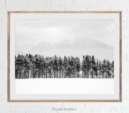 Snow landscape photography print
