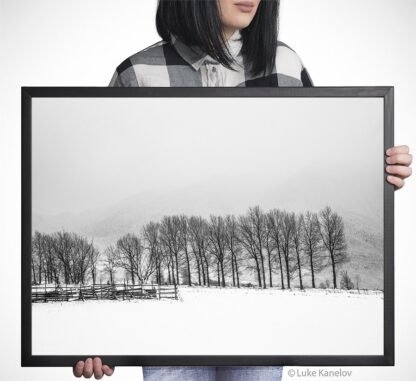 Snow landscape print