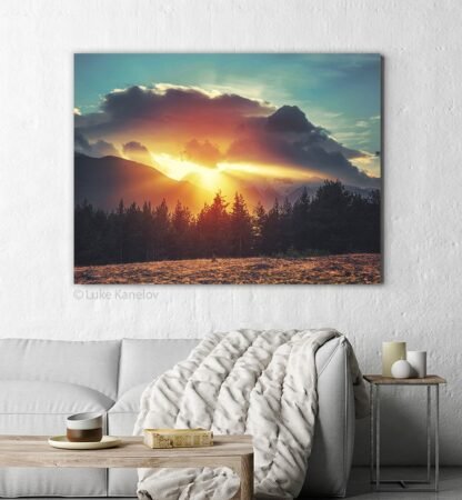 Sunset photography print