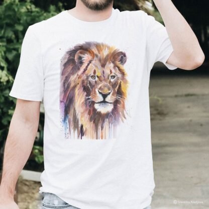 African Lion art T-shirt