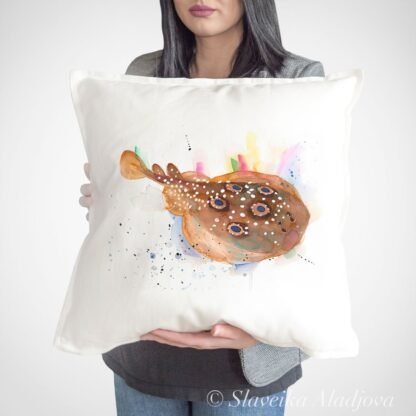 Common torpedo ray, Eyed electric ray pillow case