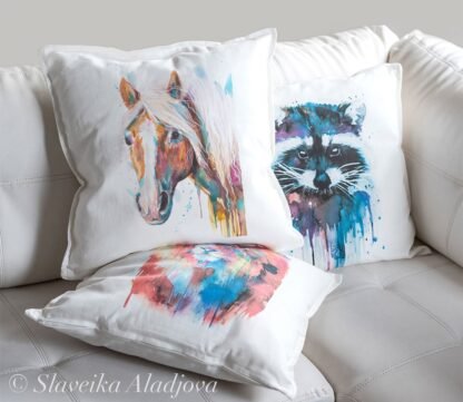 Haflinger horse, Avelignese art Pillow case
