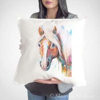 Haflinger horse, Avelignese art Pillow case