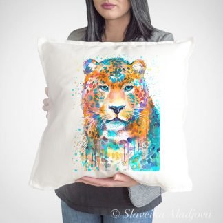 Panther Leopard art Pillow case