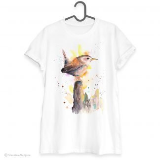 Wren art T-shirt