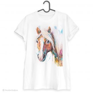 Haflinger horse, Avelignese art T-shirt