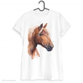 Suffolk Punch horse art T-shirt