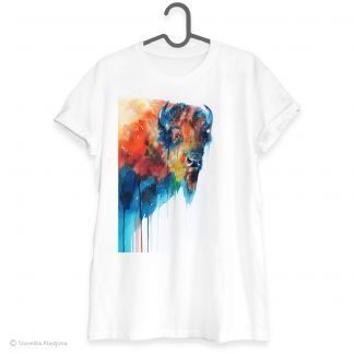 Bison art T-shirt