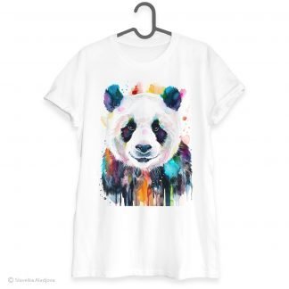 Colorful panda art T-shirt