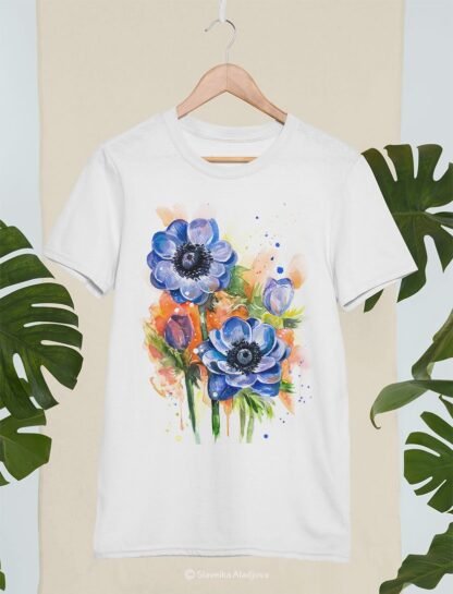 Anemone Flower art T-shirt