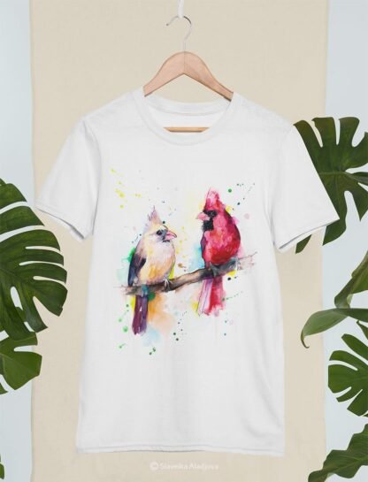 Cardinal Birds art T-shirt