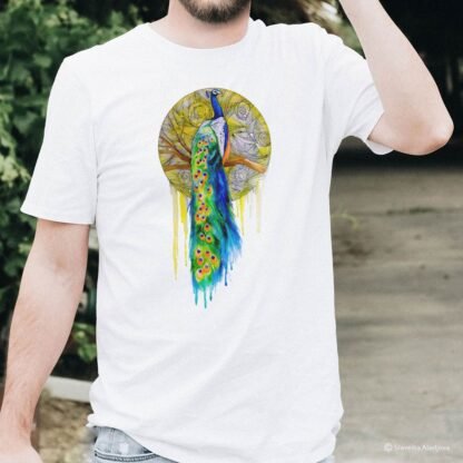 Peacock art T-shirt