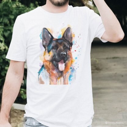 German Shepherd North art T-shirt