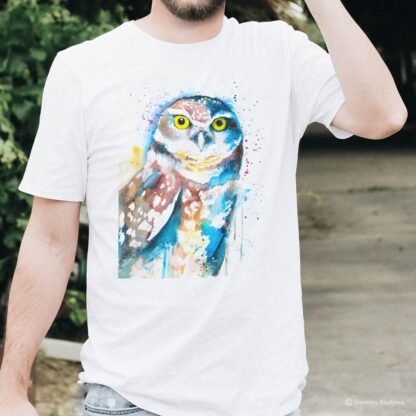 Burrowing owl art T-shirt