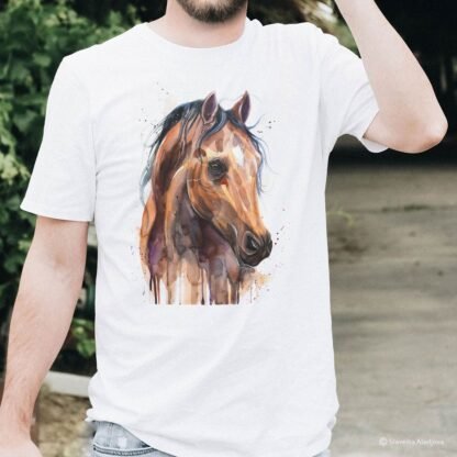 Thoroughbred Horse art T-shirt
