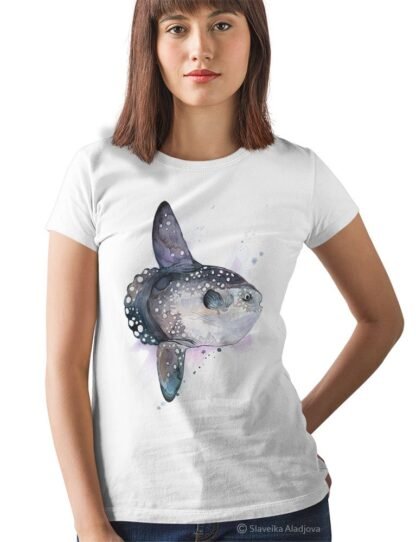 Ocean sunfish art T-shirt