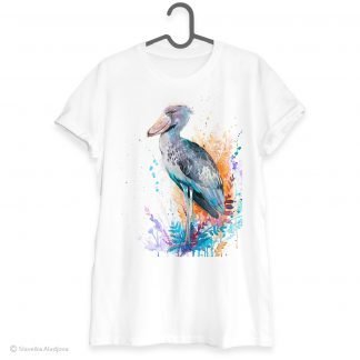 Shoebill art T-shirt