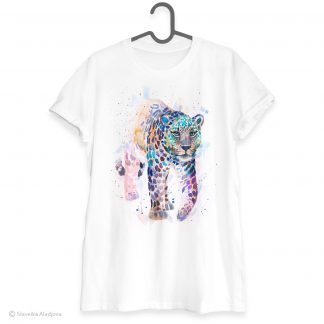 Amur leopard art T-shirt