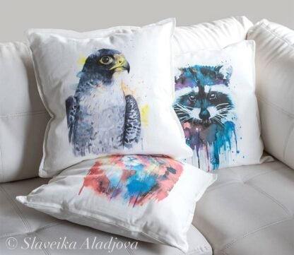 Peregrine Falcon art Pillow cover
