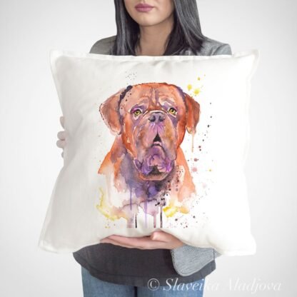 French Mastiff art pillow cover