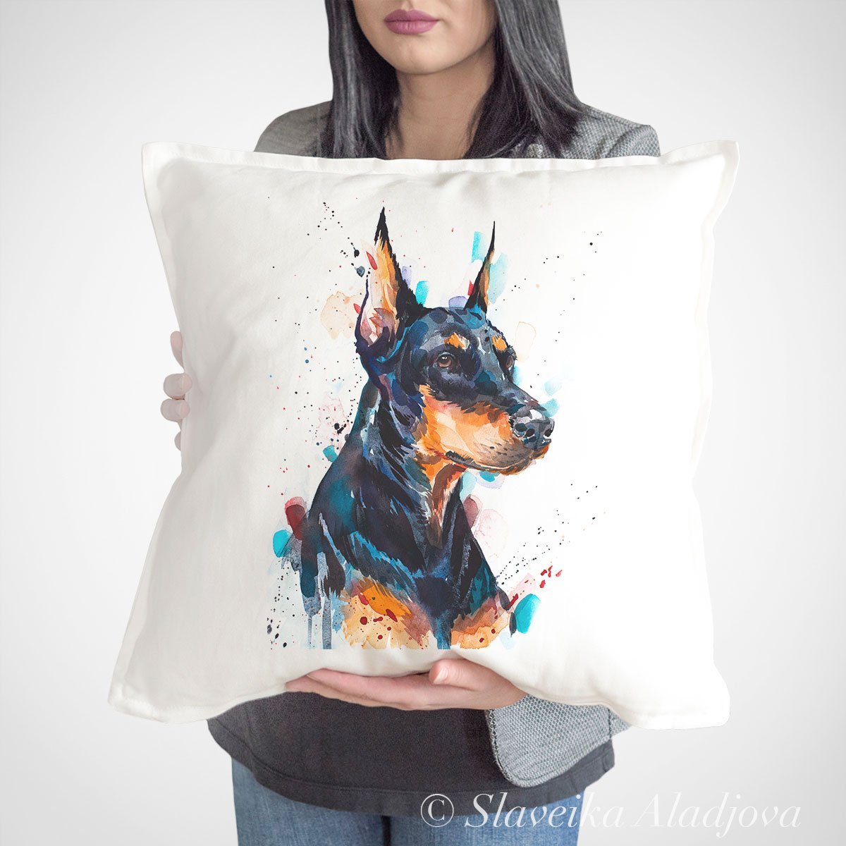 doberman pillow