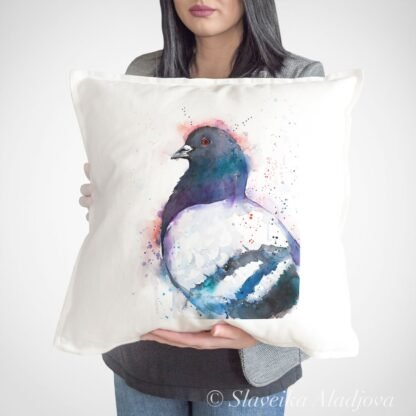 Pigeon art Pillow cover