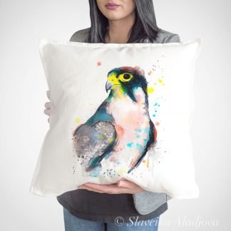 Lanner falcon art Pillow cover