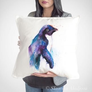 Adelie penguin art Pillow cover