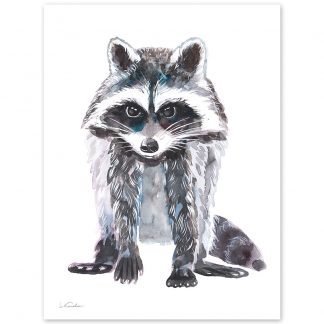 Baby Raccoon Watercolor