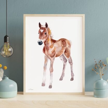 Baby Horse Watercolor Print