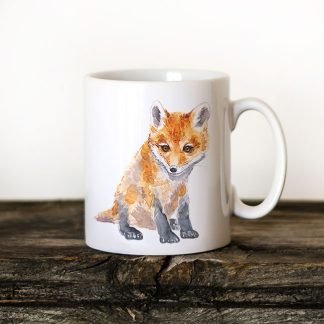 Baby red fox coffee mug