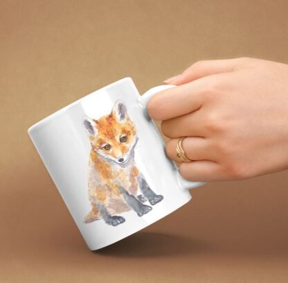 Baby red fox coffee mug