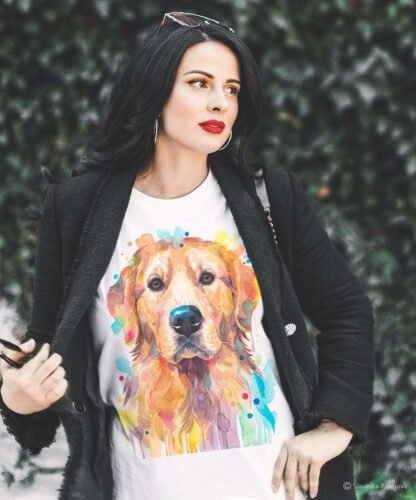 Golden Retriever , Dog art T-shirt